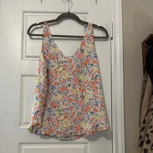 Floral Sleeveless Women's Top